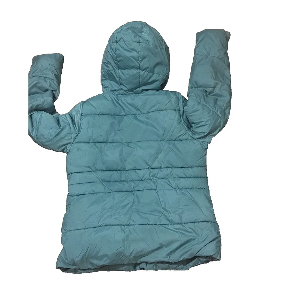 Wonder Nation Girl‎ Wind Resistant Aqua Haze Bubble Jacket Size XLarge (14-16)